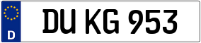 Trailer License Plate